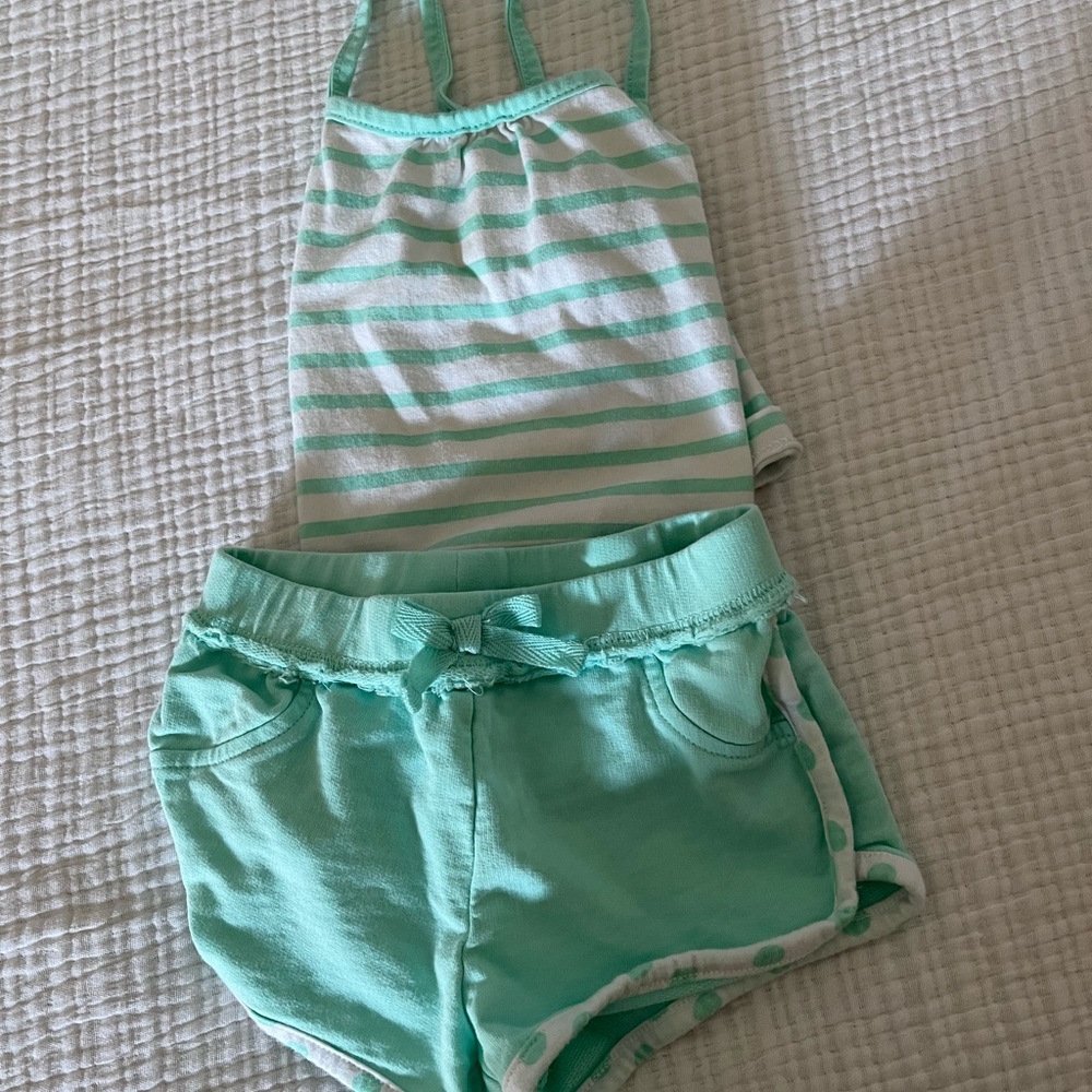Mint baby outfit